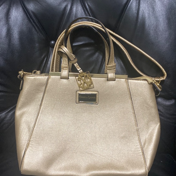 Christian Lacroix Gold And Black Bag shoulder Purse Tote Bag - Picture 3 of 17